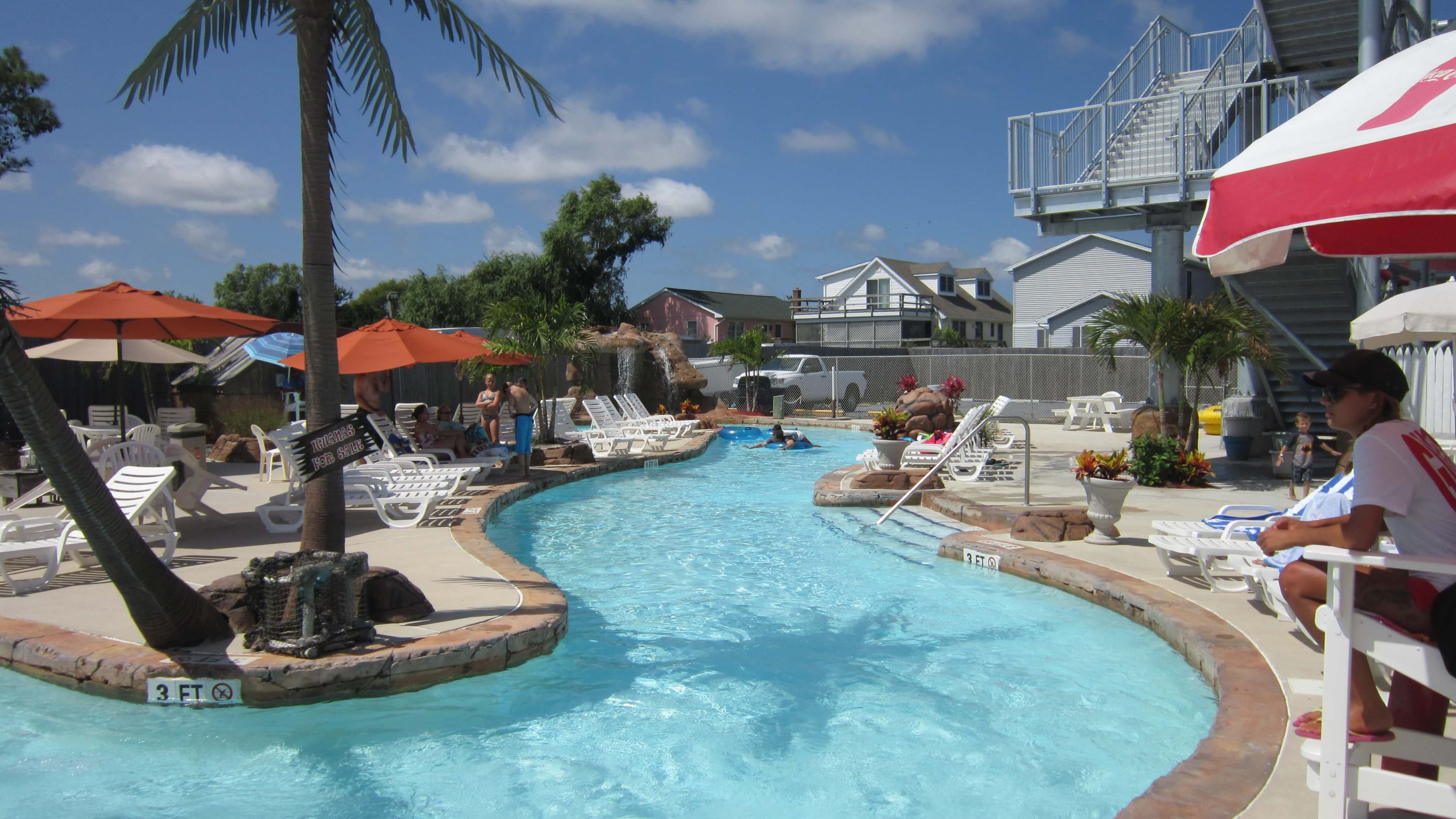 400-foot tropical lazy river at Thunder Lagoon Waterpark Fenwick Island