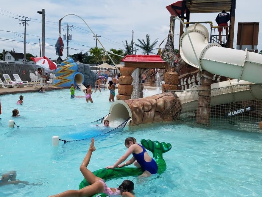 Black Hole body slide at Thunder Lagoon Waterpark Fenwick Island