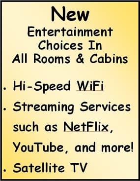 Hi Speed WiFi & streaming services at Meadowbrook Resort in Wisconsin Dells