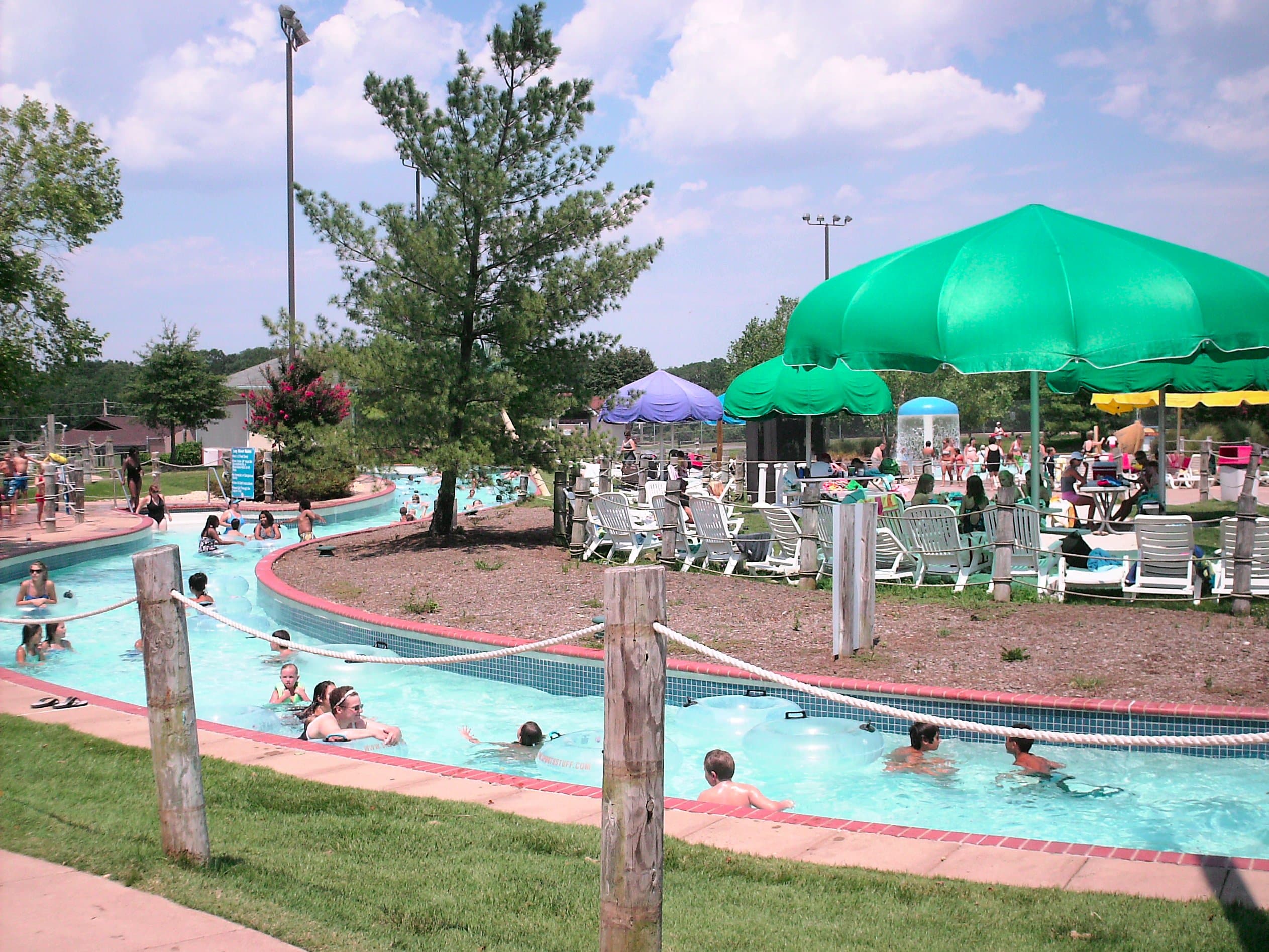 The lazy river at Splashdown Waterpark in Manassas, Virginia