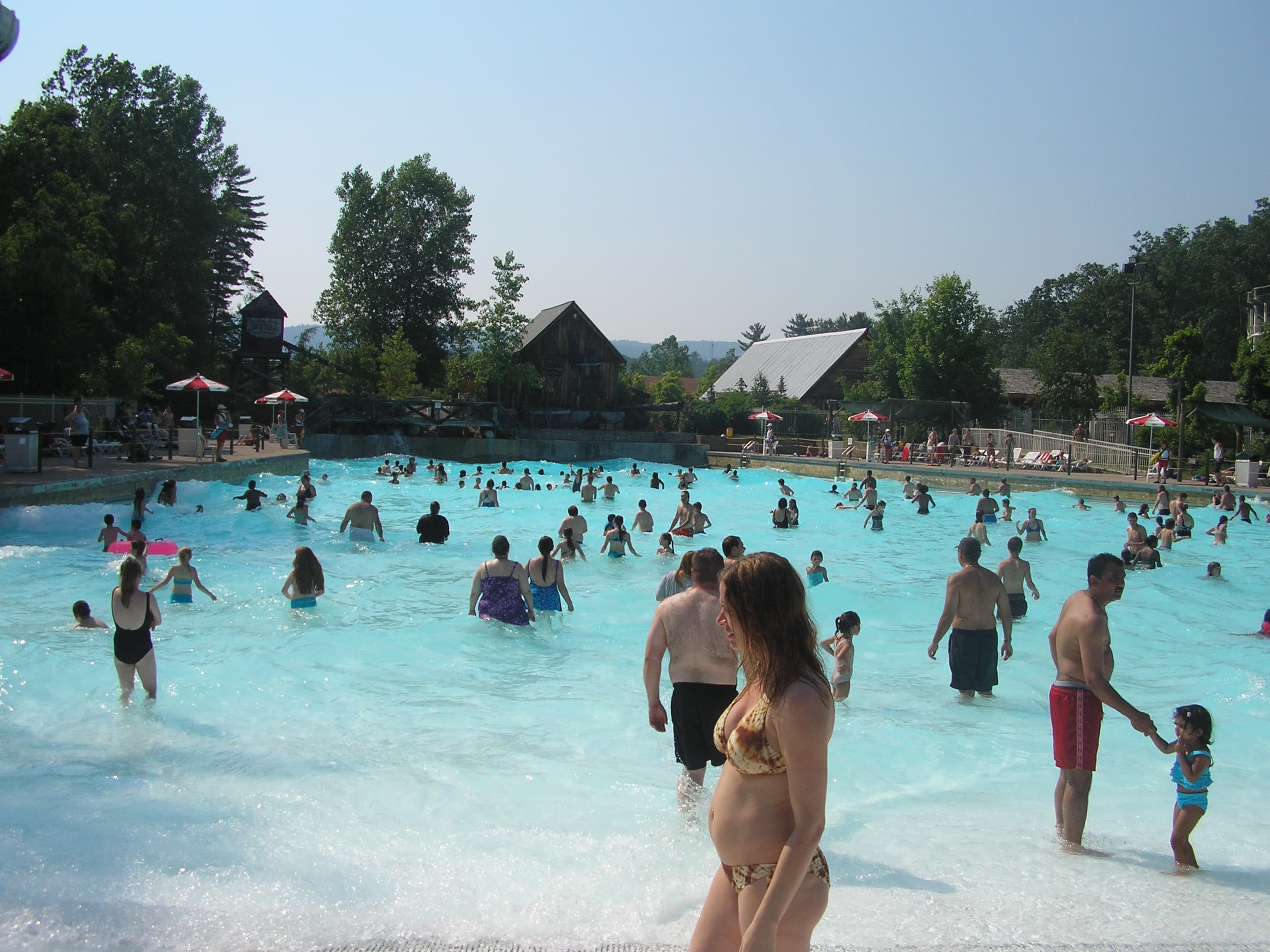 The wave pool at Splashwater Kingdom, The Great Escape, Queensbury, New York