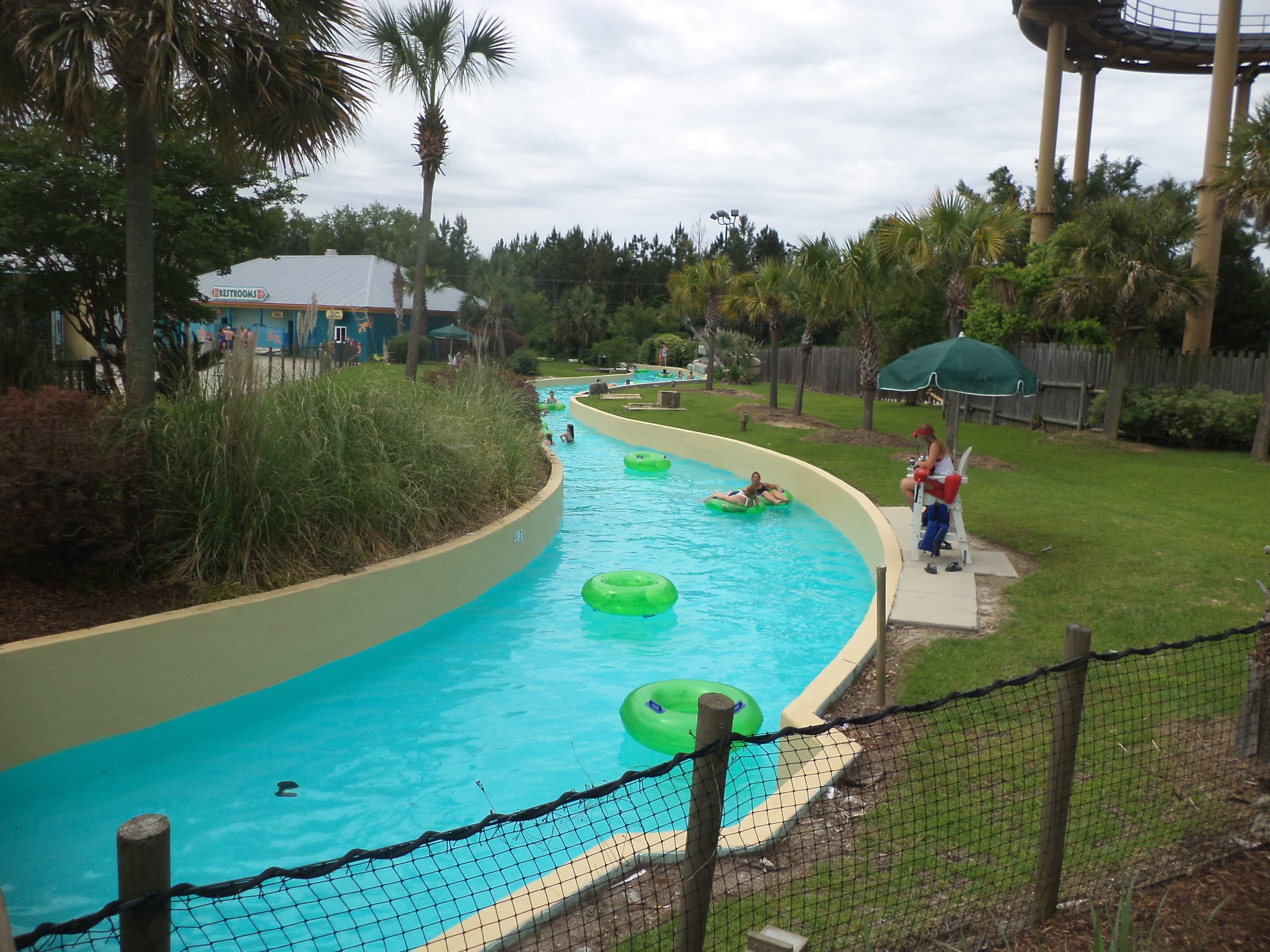 The Paradise River lazy river at Wild Adventures in Georgia
