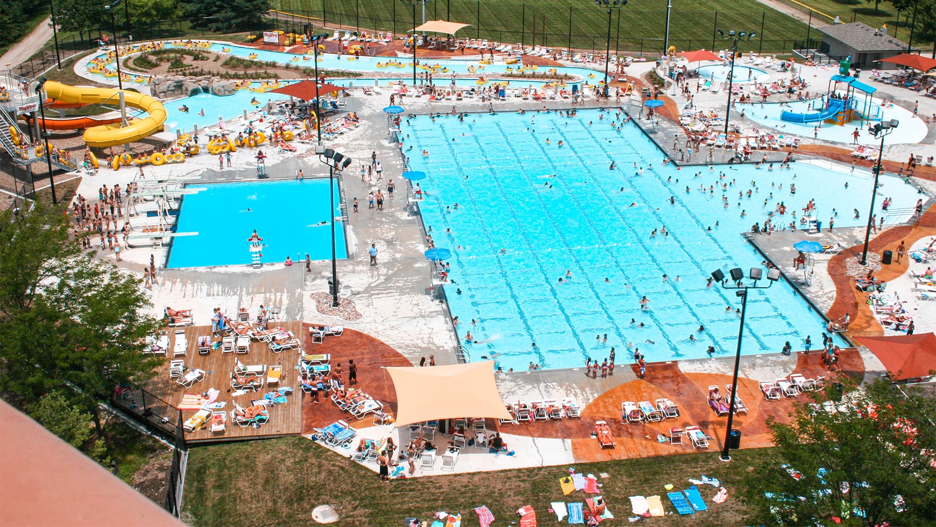 An aerial photo of Black Bob Bay in Olathe, Kansas